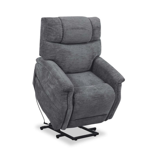 Claire 34 Fauteuil basculeur à inclinaison électrique en tissu de chenille - gris granite