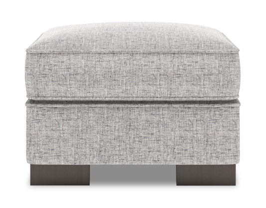 Fabriqué au Canada Pouf personnalisable Sofa Lab Track 24 en tissu d'apparence lin - Luna Domino gris | Pouf Track de Sofa Lab de 24 po fabriqué au Canada en tissu d'apparence lin - gris Luna Domino | TR802191