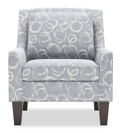 Fauteuil d’appoint club Sofa Lab personnalisable de 29 po fabriqué au Canada en tissu avec pattes en bois - Alloy multicolore | CLUB1162