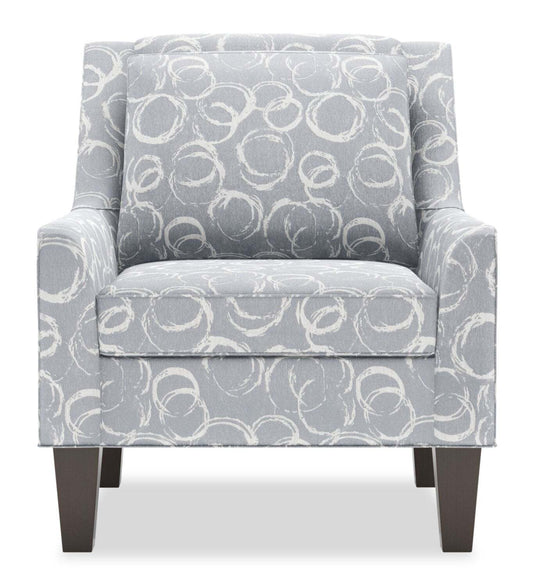 Fauteuil d’appoint club Sofa Lab personnalisable de 29 po fabriqué au Canada en tissu avec pattes en bois - Alloy multicolore | CLUB1162