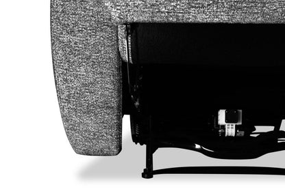 Chandler 37 Chenille Fabric Power Reclining Chair - Grey | Fauteuil inclinable électrique Chandler de 37 po en tissu de chenille - gris