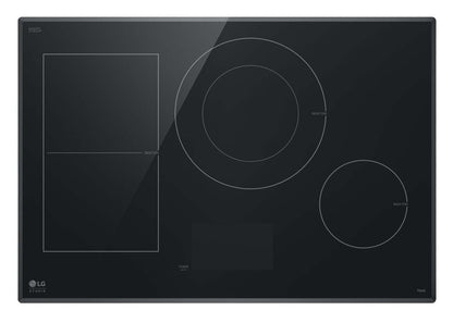 LG Studio 30 Plaque de cuisson à induction intelligente avec UltraHeat™ - Noir - CBIS3018BE | Surface de cuisson intelligente à induction LG Studio de 30 po avec UltraHeatMC - noire - CBIS3018BE