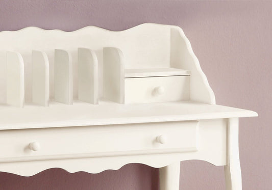 Bureau de style Queen Anne Samantha 36 - Blanc|Bureau de style Queen Anne Samantha de 36 po - blanc