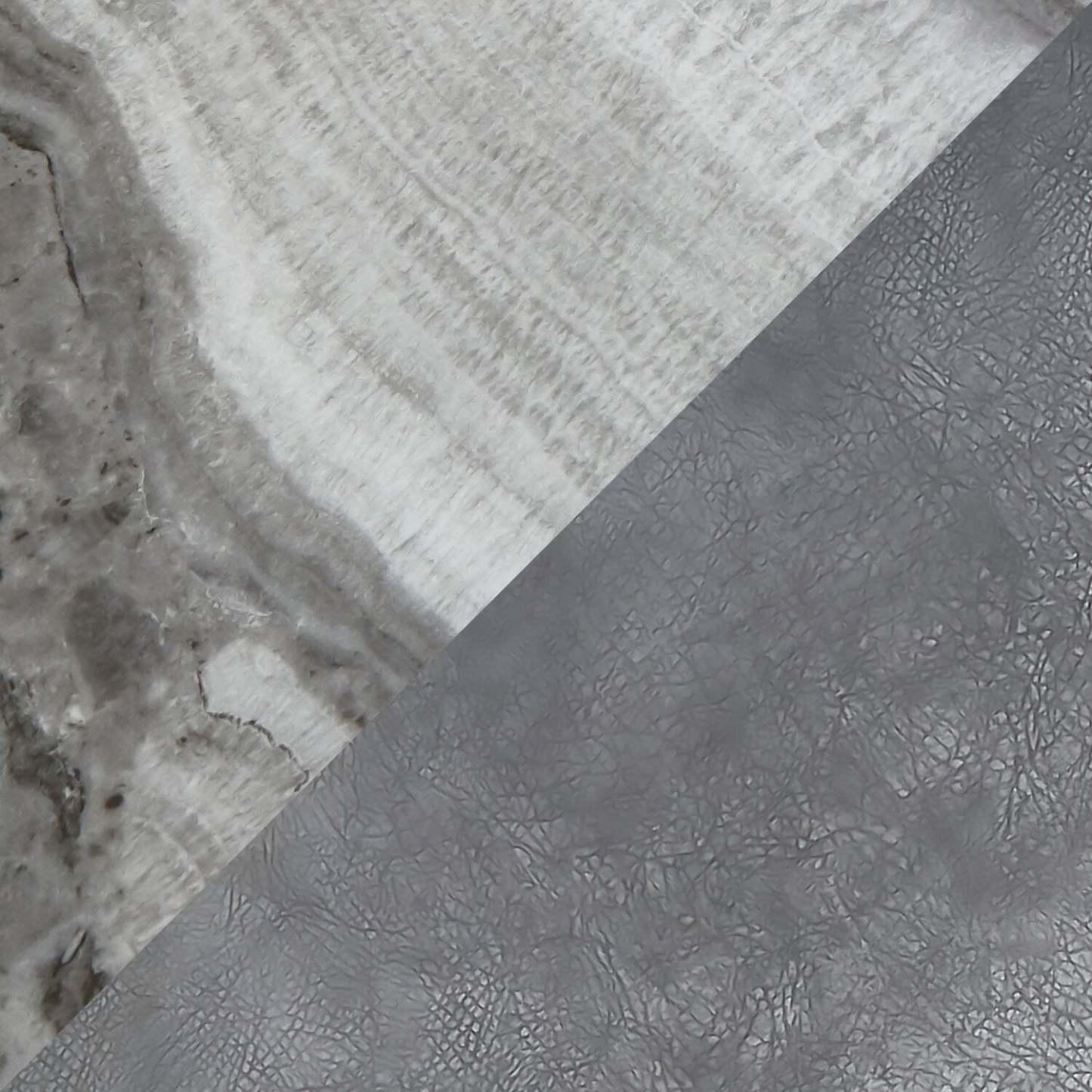 Ensemble de salle à manger Ezra 5 pièces avec table d'extension 63-79 W et 4 chaises - Faux marbre blanc et gris | Ensemble de salle à manger Ezra 5 pièces avec table extensible de 63 po à 79 po (L) et 4 chaises - imitation de marbre blanc et gris