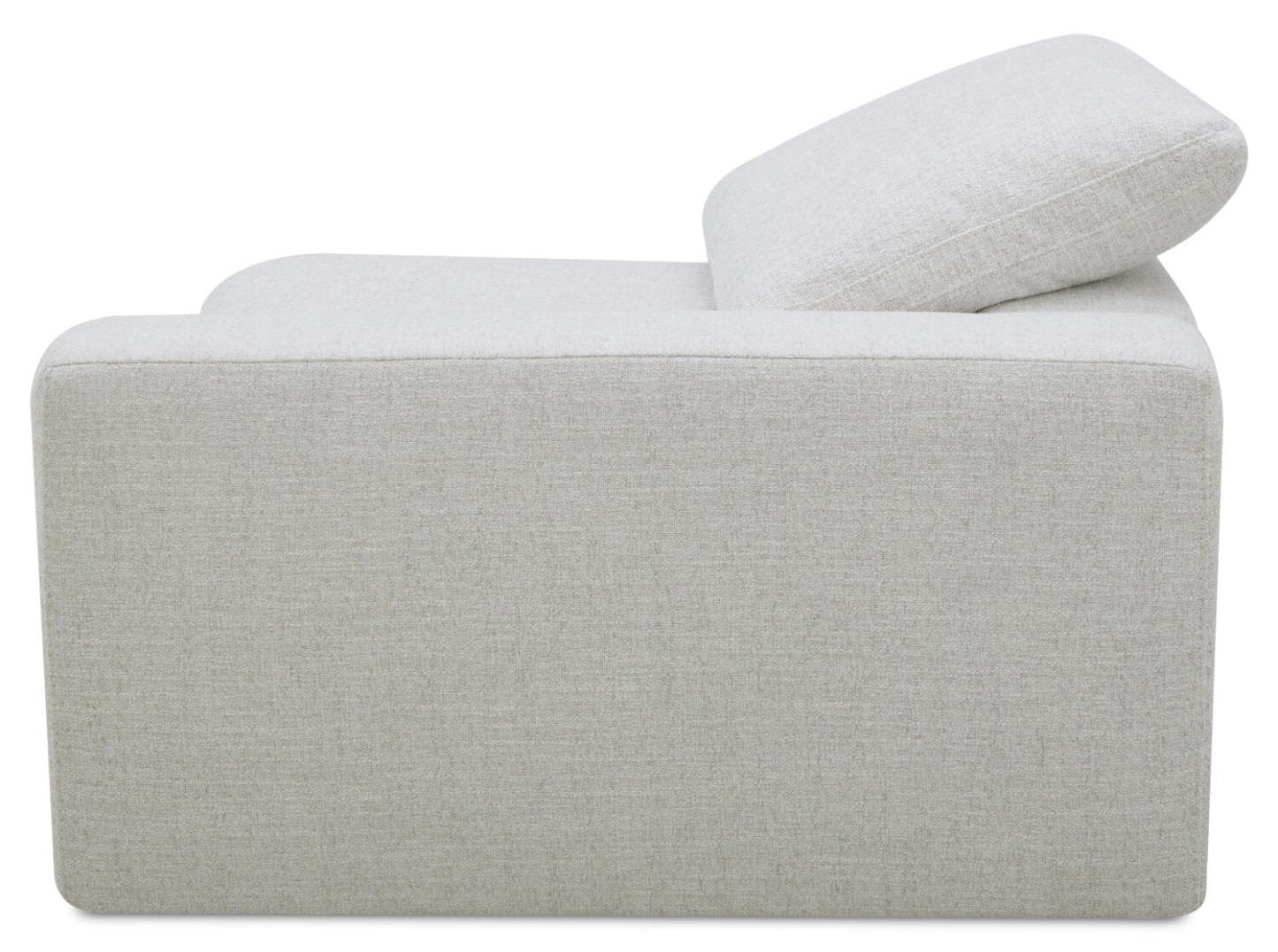 Sofa sectionnel à inclinaison électrique modulaire Sky 6 pièces en tissu avec console et coussins en duvet et plumes - blé Nathan