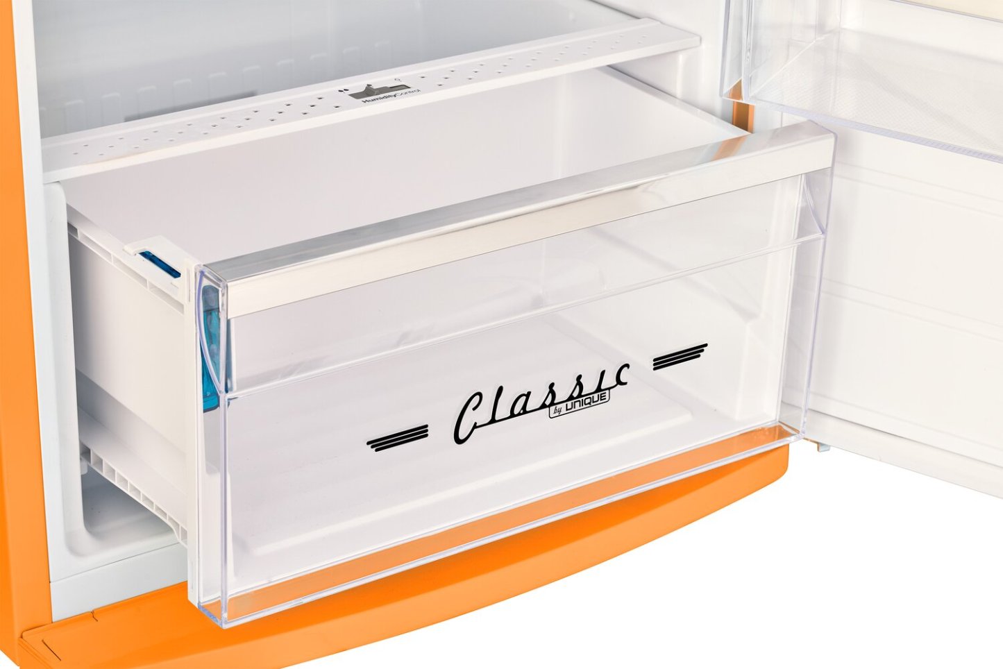 Réfrigérateur Classic Rétro d'Unique de 24 po et de 11 pi3 à congélateur supérieur - orange creamsicle - UNQ-310L O TM