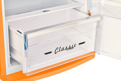 Réfrigérateur Classic Rétro d'Unique de 24 po et de 11 pi3 à congélateur supérieur - orange creamsicle - UNQ-310L O TM