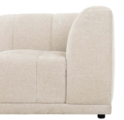 Kort &amp; Co. Canapé sectionnel modulaire Oaklyn 8 pièces en tissu avec coussins de siège capitonnés - beige