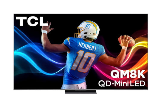 TCL 85 QM8K QLED QD Mini-LED 4K UHD Smart Google TV (85QM8K) – Modèle 2025 | Téléviseur intelligent QLED Mini DEL QD TCL QM8K UHD 4K de 85 po avec Google TVMC (85QM8K) - modèle 2025