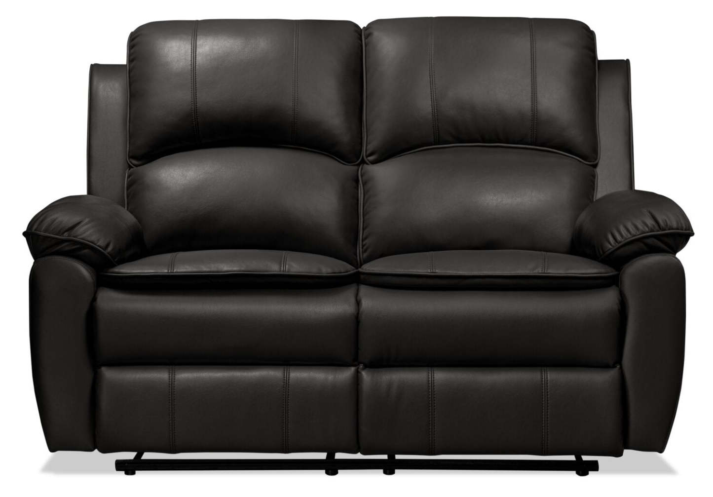 Causeuse à inclinaison électrique Chandler 60 en tissu d'apparence cuir - Gris | Causeuse à inclinaison électrique Chandler de 60 po en tissu d'apparence cuir - gris