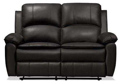 Causeuse à inclinaison électrique Chandler 60 en tissu d'apparence cuir - Gris | Causeuse à inclinaison électrique Chandler de 60 po en tissu d'apparence cuir - gris