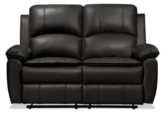 Causeuse à inclinaison électrique Chandler 60 en tissu d'apparence cuir - Gris | Causeuse à inclinaison électrique Chandler de 60 po en tissu d'apparence cuir - gris