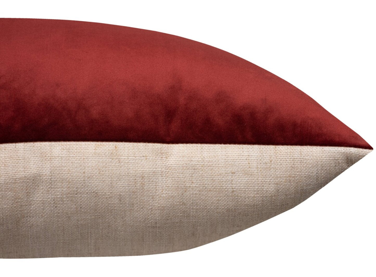 Coussin décoratif d'apparence velours - Rouge | Coussin décoratif d'apparence velours - rouge | FL1027DP