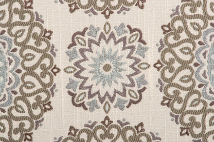 Fauteuil d’appoint Tula de 35 po fabriqué au Canada en tissu avec accoudoirs évasés - crépuscule multicolore