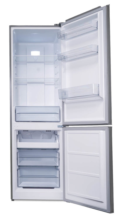 Réfrigérateur Danby de 10,3 pi³ et de 23,7 po à congélateur inférieur - acier inoxydable - DBMF100B1SLDB | Danby 23.7 10.3 Cu. Ft. Bottom-Mount Refrigerator - Stainless Steel - DBMF100B1…