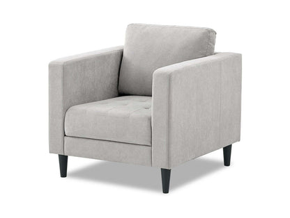 Chaise en tissu Metro 32 avec coussin de siège capitonné et coussin de dossier réversible - Neutre | Fauteuil Metro de 32 po en tissu avec coussin de siège capitonné et coussin de dossier réversible - neutre