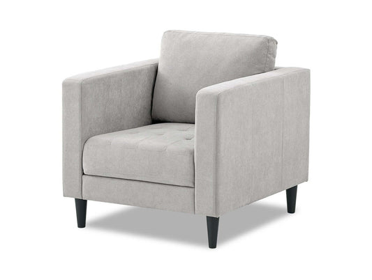 Chaise en tissu Metro 32 avec coussin de siège capitonné et coussin de dossier réversible - Neutre | Fauteuil Metro de 32 po en tissu avec coussin de siège capitonné et coussin de dossier réversible - neutre