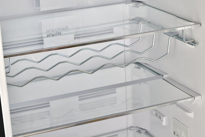 Réfrigérateur Classic Rétro par Unique de 24 po et de 12 pi3 à congélateur inférieur - noir mat - UGP-340L MB AC | 340LMBAC