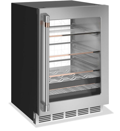 Réfrigérateur Café de 5,1 pi³ et de 24 po avec zone de boissons Beverage CenterMC - acier inoxydable…
