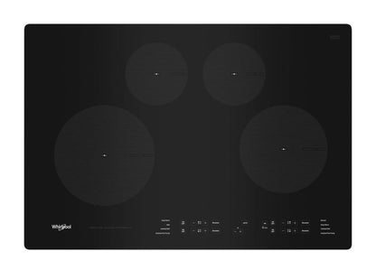 Table de cuisson à induction Whirlpool 30 à 4 éléments - Noir - WCI55US0JB | Surface de cuisson à induction Whirlpool de 31 po à 4 éléments - noire - WCI55US0JB