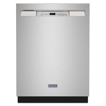 Lave-vaisselle encastrable à commande frontale Maytag 24 50 dBA - Acier inoxydable résistant aux empreintes digitales - MDB494… | Lave-vaisselle encastré Maytag de 24 po et de 50 dBA avec commandes à l'avant - acier inoxydable rés…