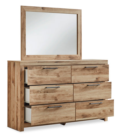 Commode à 6 tiroirs pour chambre à coucher Derekson, 58,7 L x 36,4 H - Naturel | Commode Derekson de 58,7 po (L) x 36,4 po (H) à 6 tiroirs pour la chambre à coucher - naturelle