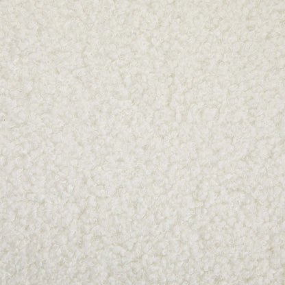 Fauteuil d'appoint courbé en tissu Sherpa Solo 31.1 - Crème glacée | Fauteuil d'appoint courbé Solo de 31,1 po en tissu sherpa - crème glacée