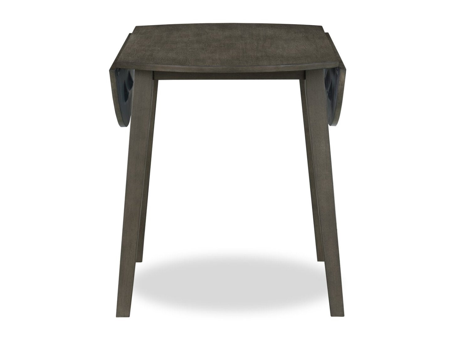 Bryn Drop-Leaf Dining Table, 42 Round - Dark Grey | Table de salle à manger ronde Bryn de 42 po avec abattant - gris foncé
