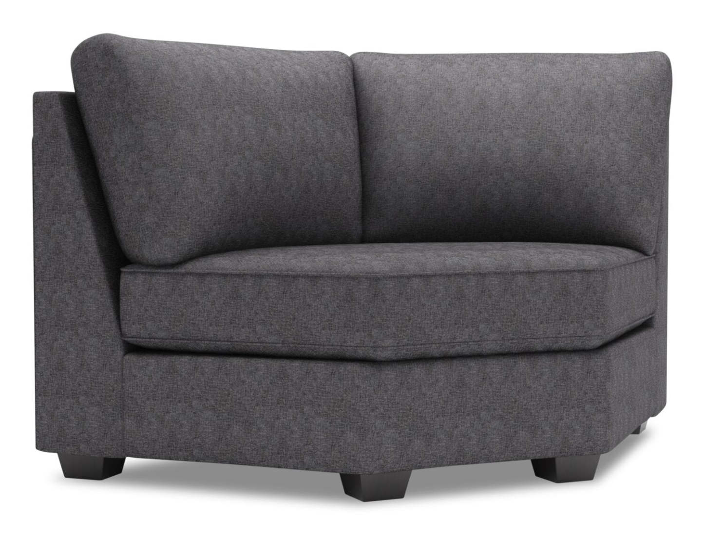 Sofa Lab Roll Curved Wedge - Luxury Charcoal | Fauteuil courbé en coin Roll de la collection Sofa Lab - Luxury Charcoal | RO842993