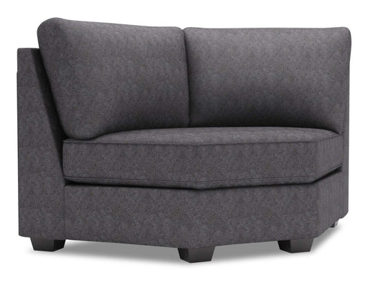 Sofa Lab Roll Curved Wedge - Luxury Charcoal | Fauteuil courbé en coin Roll de la collection Sofa Lab - Luxury Charcoal | RO842993