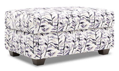 Fabriqué au Canada Pouf de rangement personnalisable The Trunk 39 en tissu - Pebble multicolore | Pouf de rangement The Trunk de Sofa Lab de 39 po fabriqué au Canada en tissu - Pebble multicolore | TRUN1151
