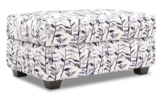 Fabriqué au Canada Pouf de rangement personnalisable The Trunk 39 en tissu - Pebble multicolore | Pouf de rangement The Trunk de Sofa Lab de 39 po fabriqué au Canada en tissu - Pebble multicolore | TRUN1151