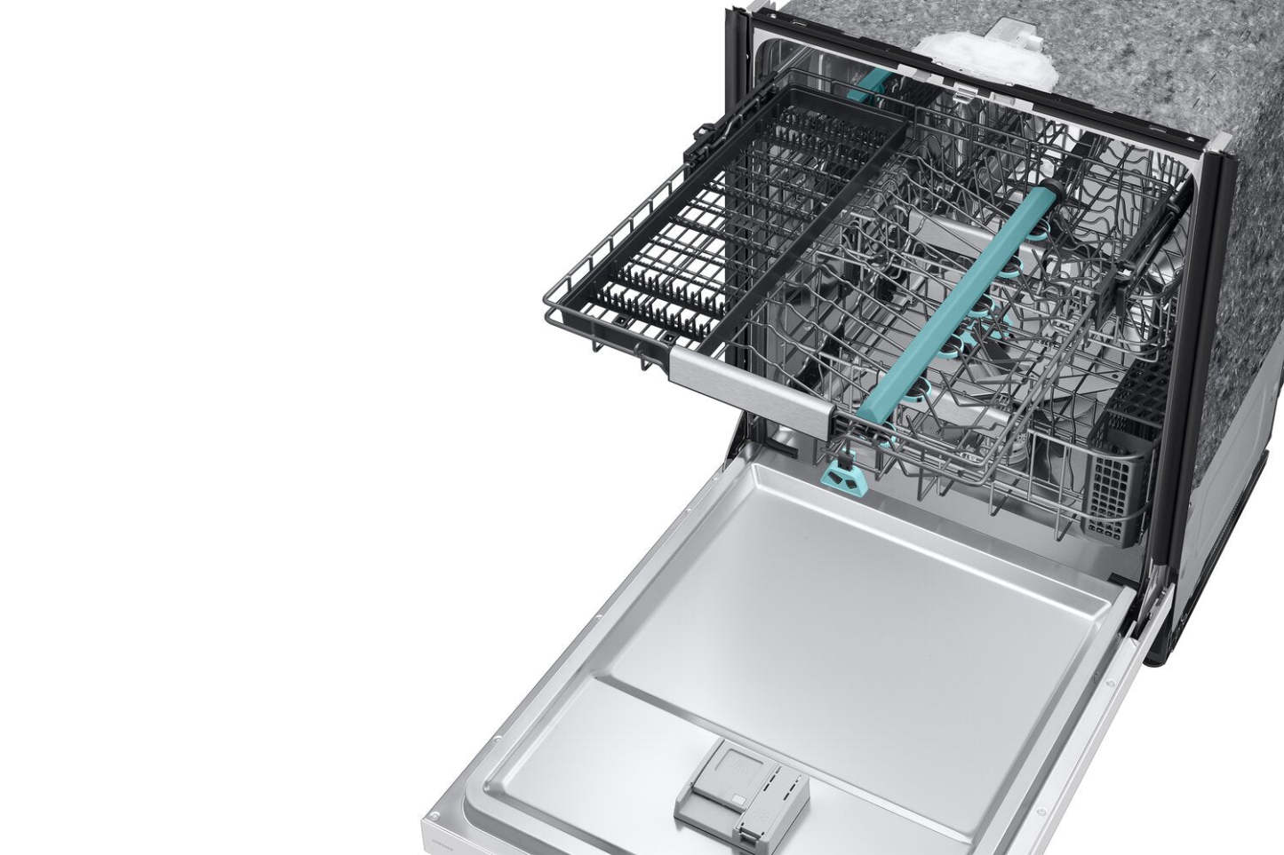 Samsung 24 38 dBA Lave-vaisselle à commandes sur le dessus avec nettoyage par IA et 3e panier - Blanc - DW90F89T0U12AA | Lave-vaisselle Samsung de 24 po et de 38 dBA avec commandes sur le dessus, nettoyage avec IA et 3e panier - DW90F89T0UMTAA | DW90F89W