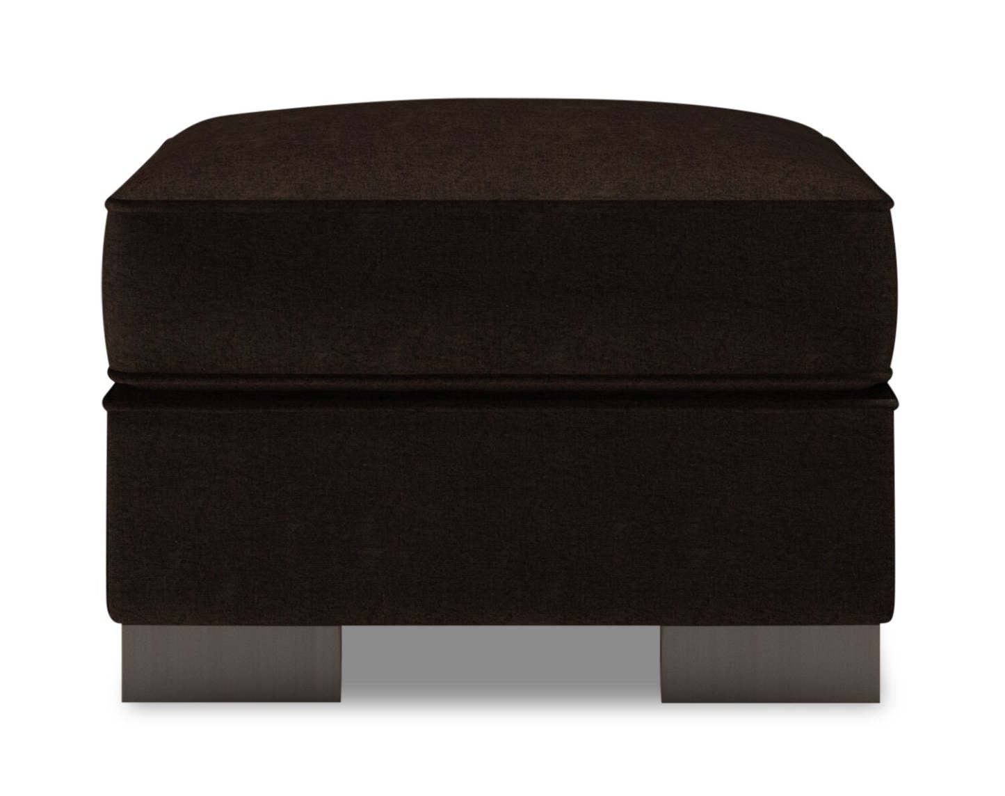 Fabriqué au Canada Canapé personnalisable Lab Track 24 en tissu chenille - Marron chocolat de luxe | Pouf Track de Sofa Lab de 24 po fabriqué au Canada en tissu de chenille - brun Luxury Chocolate | TR803293