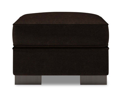 Fabriqué au Canada Canapé personnalisable Lab Track 24 en tissu chenille - Marron chocolat de luxe | Pouf Track de Sofa Lab de 24 po fabriqué au Canada en tissu de chenille - brun Luxury Chocolate | TR803293