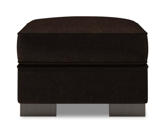 Fabriqué au Canada Canapé personnalisable Lab Track 24 en tissu chenille - Marron chocolat de luxe | Pouf Track de Sofa Lab de 24 po fabriqué au Canada en tissu de chenille - brun Luxury Chocolate | TR803293