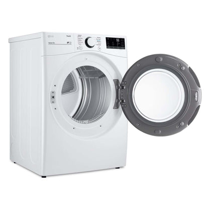 LG 7.4 Cu. Ft. Smart Electric Dryer - White - Stackable - DLE3600W | Sécheuse électrique intelligente LG de 7,4 pi³ - blanche - empilable - DLE3600W