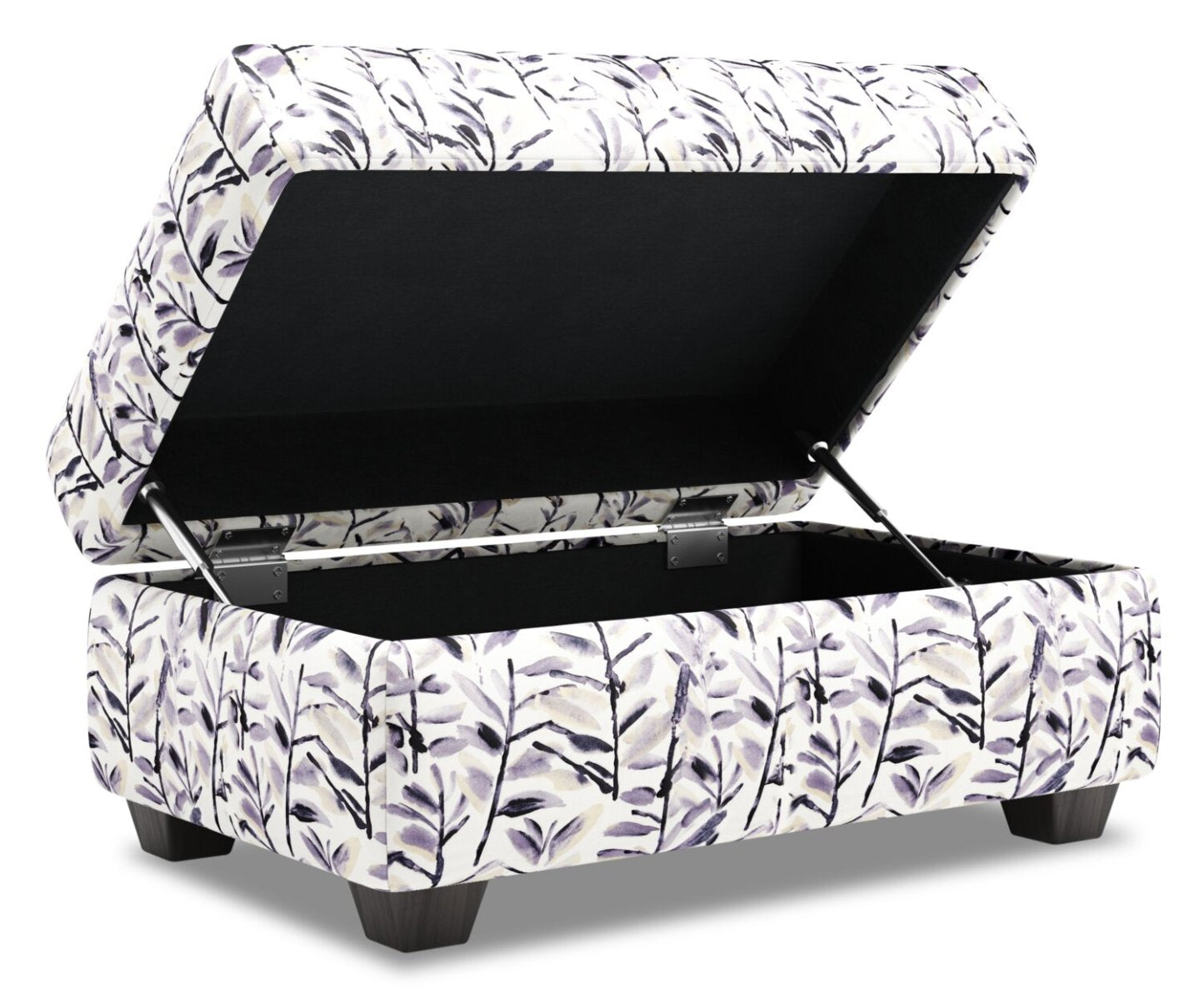 Fabriqué au Canada Pouf de rangement personnalisable The Trunk 39 en tissu - Pebble multicolore | Pouf de rangement The Trunk de Sofa Lab de 39 po fabriqué au Canada en tissu - Pebble multicolore | TRUN1151