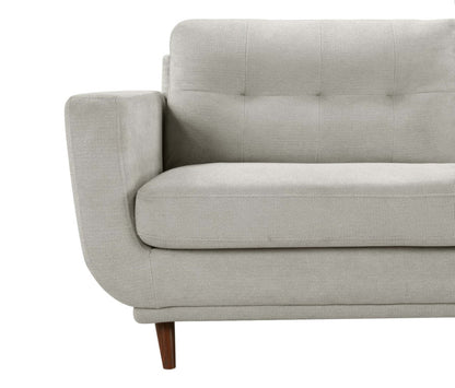 Canapé en tissu Cosmo 80 avec coussins de dossier capitonnés - Gris | Canapé Cosmo de 80 po en tissu avec coussins de dossier capitonnés - gris