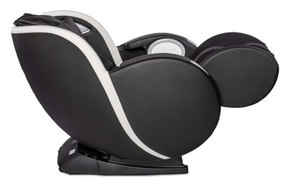 Fauteuil de massage Urban de Panasonic de 29,5 po en tissu d’apparence cuir avec Bluetooth et port USB - noir