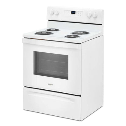 Cuisinière électrique Whirlpool de 4,8 pi³ - blanche - YWFC150M0JW | Bain à remous 4,8 Cu. Fort. Cuisinière électrique - Blanc - YWFC150M0JW