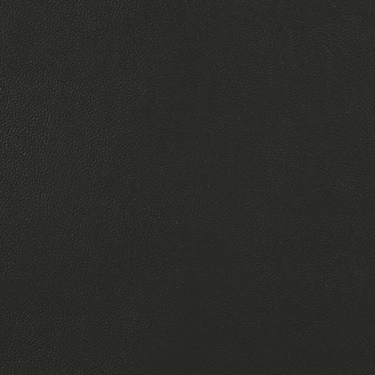 Fauteuil d'appoint Enzo 26 en cuir véritable avec capitonnage en biscuit, accoudoirs sur rail et pieds en bois - Noir | Fauteuil d'appoint Enzo de 26 po en cuir avec capitonnage en véritable biscuit, accoudoirs rectilignes et pattes en bois - noir