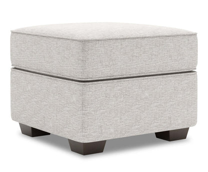 Fabriqué au Canada Canapé personnalisable Lab Roll 24 en tissu chenille - Argent de luxe | Pouf Roll de Sofa Lab de 24 po fabriqué au Canada en tissu de chenille - argenté Luxury Silver | RO802793