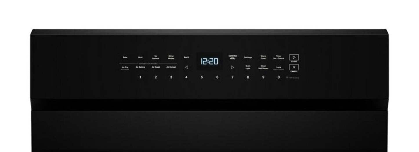 Cuisinière intelligente à gaz Whirlpool de 5 pi³ avec friture à air et autonettoyage - noire - WFGS7530RB | Whirlpool 5 Cu. Ft. Smart Gas Range with Air Fry and Self-Clean - Black - WFGS7530RB | WFGS75RB