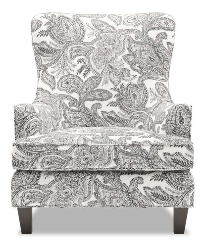 Fauteuil d'appoint à oreilles Sofa Lab de 32 po fabriqué au Canada en tissu - Dalmatien multicolore | AILE1150