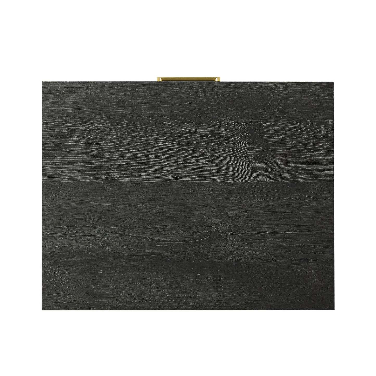 Table de chevet Alia à 2 tiroirs avec accents dorés, 18 L x 25,75 H - Noir | Table de nuit Alia de 18 po (l) x 25,75 po (H) à 2 tiroirs avec touche dorée - noire