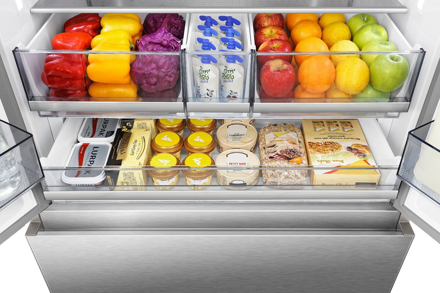 Réfrigérateur Hisense de 36 po et de 22,4 pi³ à portes françaises - acier inoxydable - RF225C3CSEI | Hisense 36 22.4 Cu. Ft. French-Door Refrigerator - Stainless Steel - RF225C3CSEI