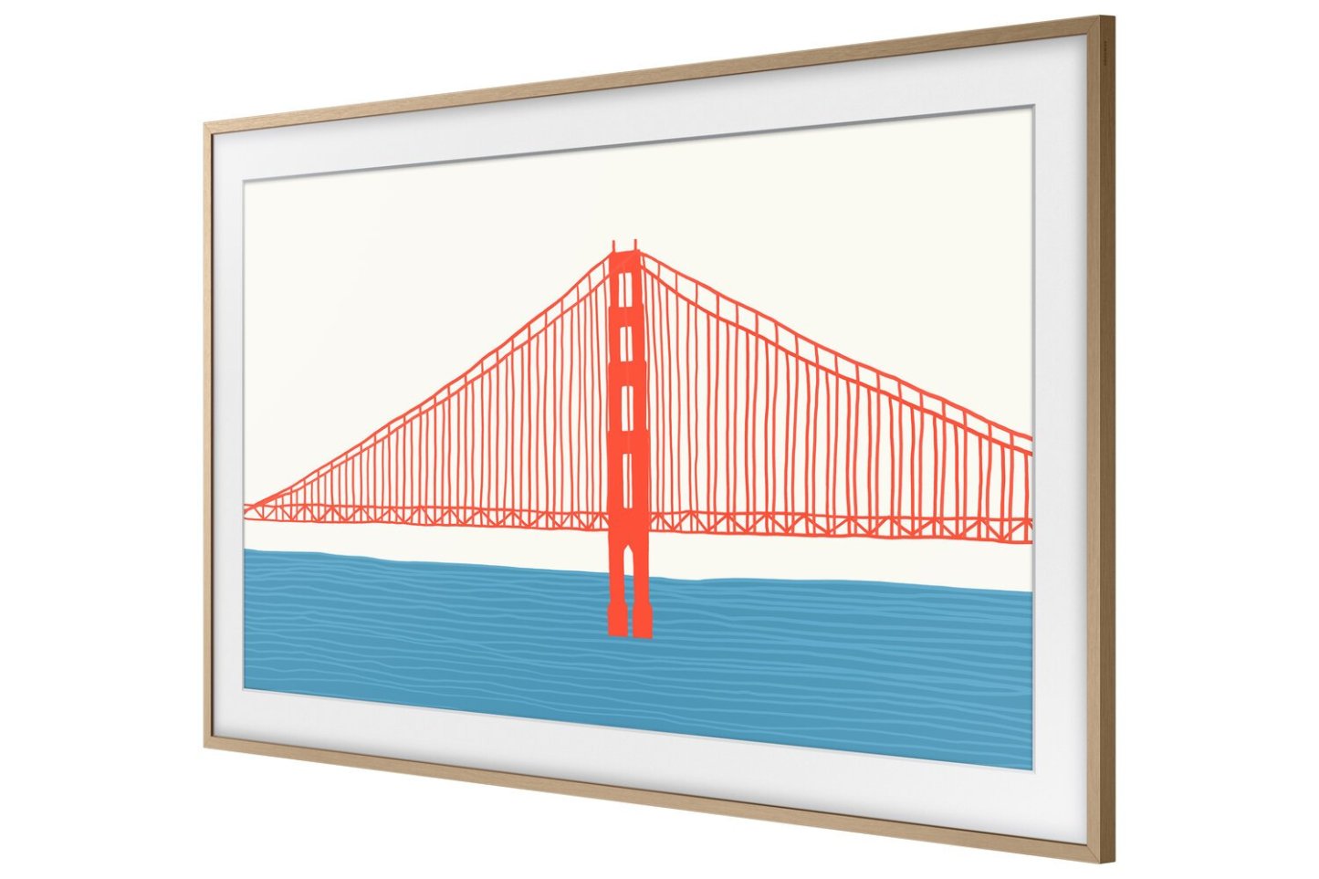 Samsung Customizable Bezel for 50 The Frame TV - Teck moderne | Cadre personnalisable Samsung pour 50 The Frame TV - Teck moderne | SCFA50TK