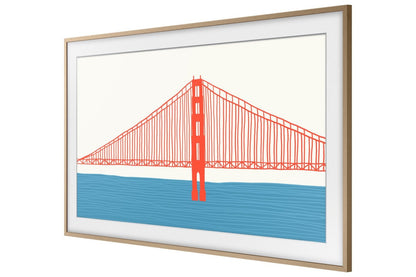 Samsung Customizable Bezel for 50 The Frame TV - Teck moderne | Cadre personnalisable Samsung pour 50 The Frame TV - Teck moderne | SCFA50TK