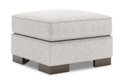 Fabriqué au Canada Canapé personnalisable Lab Track 24 en tissu chenille - Argent de luxe | Pouf Track de Sofa Lab de 24 po fabriqué au Canada en tissu de chenille - argenté Luxury Silver | TR802793